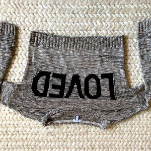 "Loved" dELiA*s Cropped Sweater